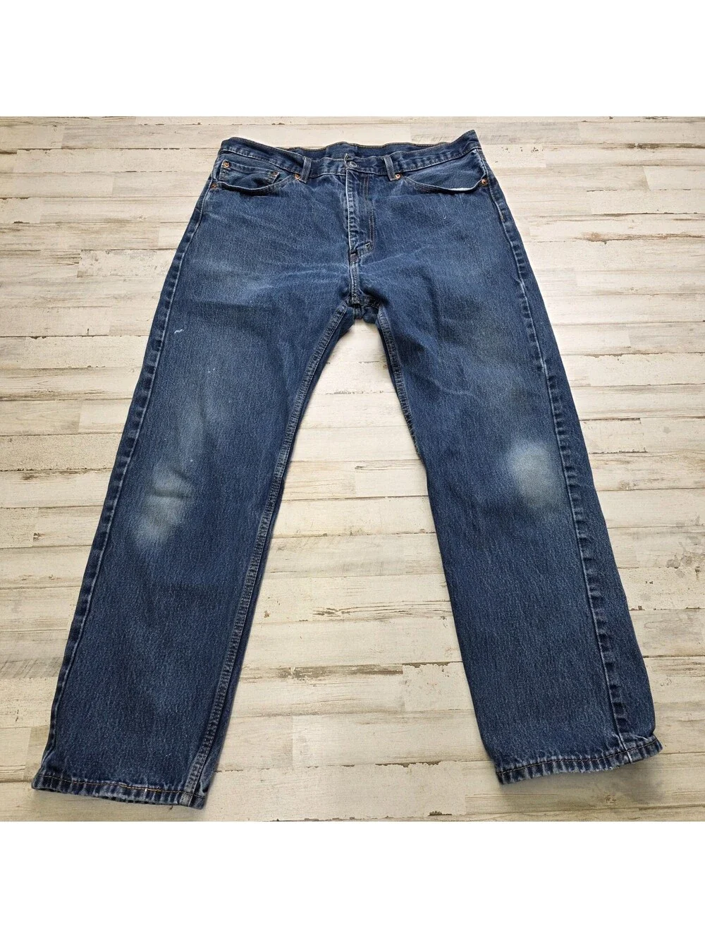 Levi's Jeans 505 Straight Leg 38x32 Men's Work Used Broken in Comfortable